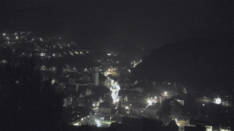 Dieses Bild zeigt eine Webcam-Aufnahme von Ottenhöfen, aufgenommen am Freitag, den 02.10.2026 um 01:00 Uhr
