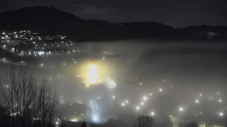 Dieses Bild zeigt eine Webcam-Aufnahme von Ottenhöfen, aufgenommen am Mittwoch, den 25.02.2026 um 20:20 Uhr