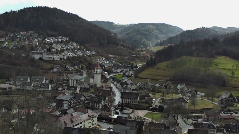 Dieses Bild zeigt eine Webcam-Aufnahme von Ottenhöfen, aufgenommen am Dienstag, den 17.02.2026 um 14:30 Uhr