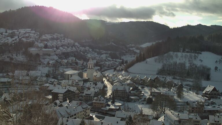 Dieses Bild zeigt eine Webcam-Aufnahme von Ottenhöfen, aufgenommen am Samstag, den 03.01.2026 um 10:40 Uhr