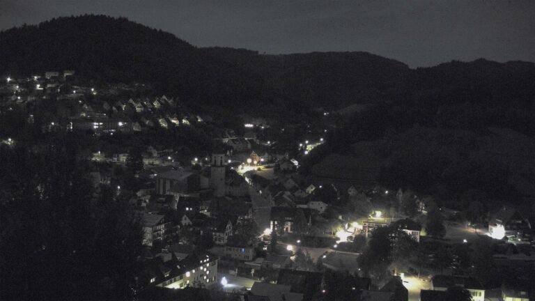 Dieses Bild zeigt eine Webcam-Aufnahme von Ottenhöfen, aufgenommen am Dienstag, den 29.09.2026 um 01:30 Uhr