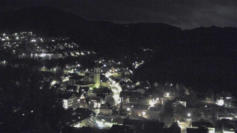 Dieses Bild zeigt eine Webcam-Aufnahme von Ottenhöfen, aufgenommen am Freitag, den 23.10.2026 um 21:00 Uhr