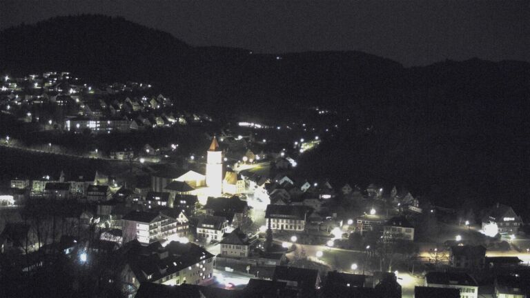 Dieses Bild zeigt eine Webcam-Aufnahme von Ottenhöfen, aufgenommen am Donnerstag, den 05.03.2026 um 21:30 Uhr