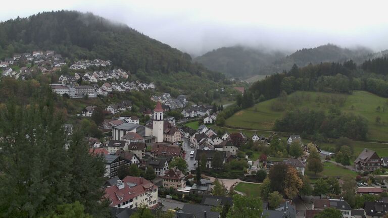 Dieses Bild zeigt eine Webcam-Aufnahme von Ottenhöfen, aufgenommen am Samstag, den 17.10.2026 um 11:40 Uhr