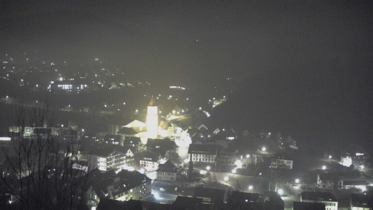 Dieses Bild zeigt eine Webcam-Aufnahme von Ottenhöfen, aufgenommen am Donnerstag, den 05.02.2026 um 21:00 Uhr