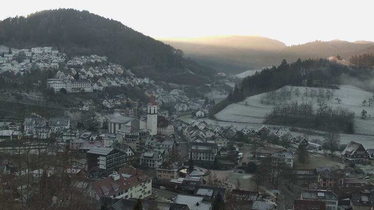 Dieses Bild zeigt eine Webcam-Aufnahme von Ottenhöfen, aufgenommen am Montag, den 29.12.2025 um 09:10 Uhr