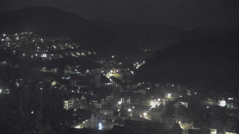 Dieses Bild zeigt eine Webcam-Aufnahme von Ottenhöfen, aufgenommen am Samstag, den 24.10.2026 um 23:30 Uhr