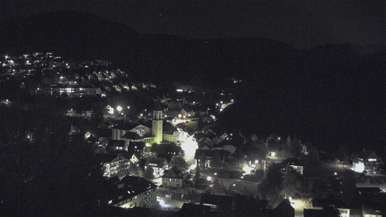 Dieses Bild zeigt eine Webcam-Aufnahme von Ottenhöfen, aufgenommen am Freitag, den 02.10.2026 um 22:00 Uhr