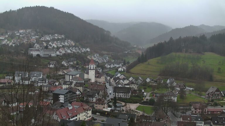 Dieses Bild zeigt eine Webcam-Aufnahme von Ottenhöfen, aufgenommen am Samstag, den 14.03.2026 um 08:10 Uhr