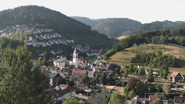 Dieses Bild zeigt eine Webcam-Aufnahme von Ottenhöfen, aufgenommen am Sonntag, den 02.08.2026 um 08:20 Uhr
