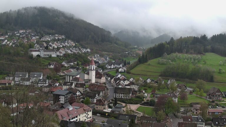 Dieses Bild zeigt eine Webcam-Aufnahme von Ottenhöfen, aufgenommen am Dienstag, den 14.04.2026 um 08:40 Uhr