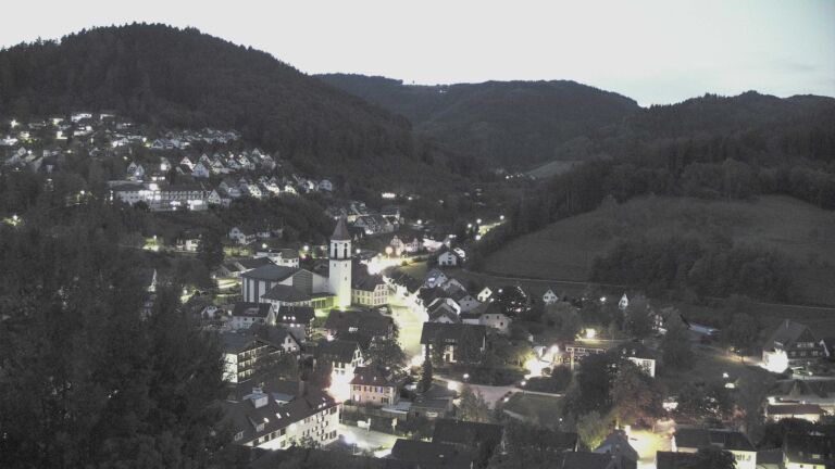 Dieses Bild zeigt eine Webcam-Aufnahme von Ottenhöfen, aufgenommen am Montag, den 28.09.2026 um 06:40 Uhr
