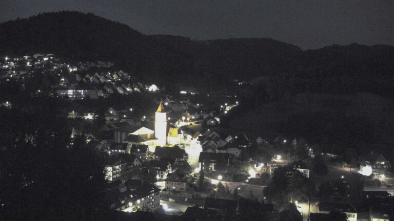 Dieses Bild zeigt eine Webcam-Aufnahme von Ottenhöfen, aufgenommen am Dienstag, den 04.08.2026 um 22:00 Uhr