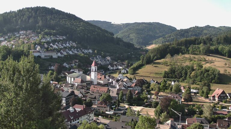 Dieses Bild zeigt eine Webcam-Aufnahme von Ottenhöfen, aufgenommen am Mittwoch, den 29.07.2026 um 08:40 Uhr