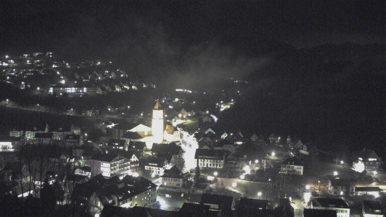 Dieses Bild zeigt eine Webcam-Aufnahme von Ottenhöfen, aufgenommen am Donnerstag, den 19.02.2026 um 20:40 Uhr