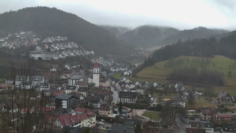 Dieses Bild zeigt eine Webcam-Aufnahme von Ottenhöfen, aufgenommen am Mittwoch, den 11.02.2026 um 17:10 Uhr