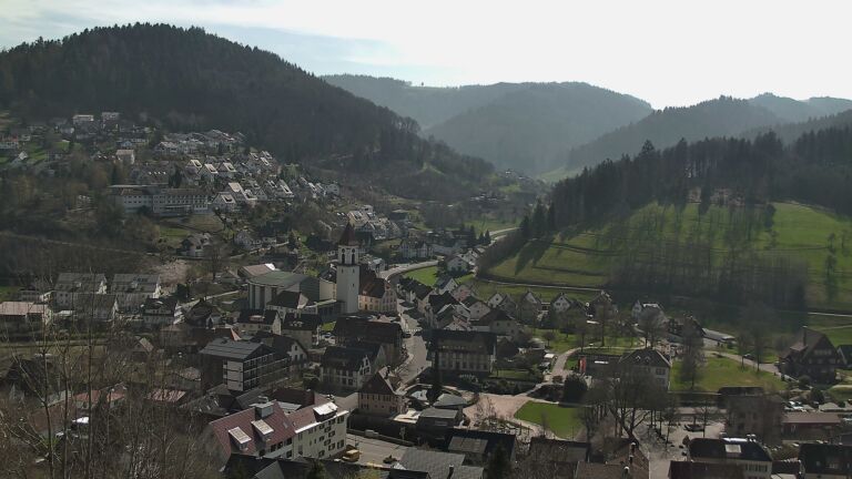 Dieses Bild zeigt eine Webcam-Aufnahme von Ottenhöfen, aufgenommen am Donnerstag, den 19.03.2026 um 12:50 Uhr