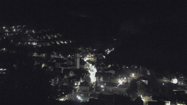 Dieses Bild zeigt eine Webcam-Aufnahme von Ottenhöfen, aufgenommen am Mittwoch, den 14.10.2026 um 03:00 Uhr