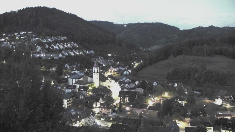 Dieses Bild zeigt eine Webcam-Aufnahme von Ottenhöfen, aufgenommen am Dienstag, den 01.09.2026 um 06:00 Uhr