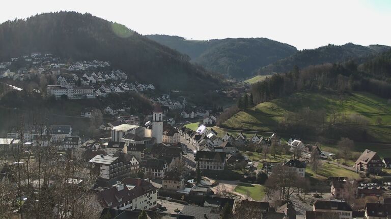 Dieses Bild zeigt eine Webcam-Aufnahme von Ottenhöfen, aufgenommen am Freitag, den 27.02.2026 um 10:00 Uhr