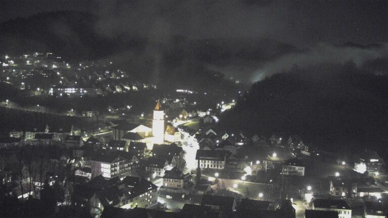 Dieses Bild zeigt eine Webcam-Aufnahme von Ottenhöfen, aufgenommen am Dienstag, den 24.02.2026 um 20:10 Uhr