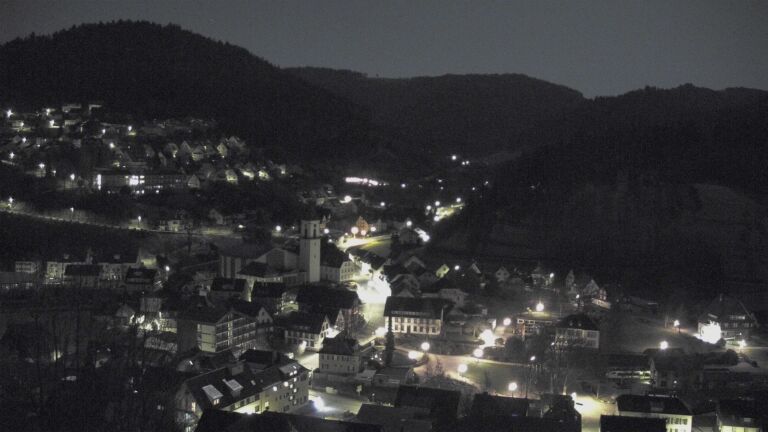 Dieses Bild zeigt eine Webcam-Aufnahme von Ottenhöfen, aufgenommen am Donnerstag, den 05.03.2026 um 01:30 Uhr