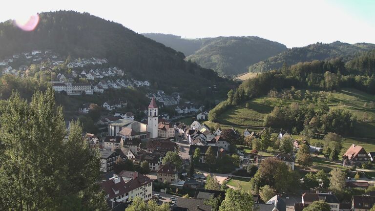 Dieses Bild zeigt eine Webcam-Aufnahme von Ottenhöfen, aufgenommen am Dienstag, den 22.09.2026 um 09:10 Uhr