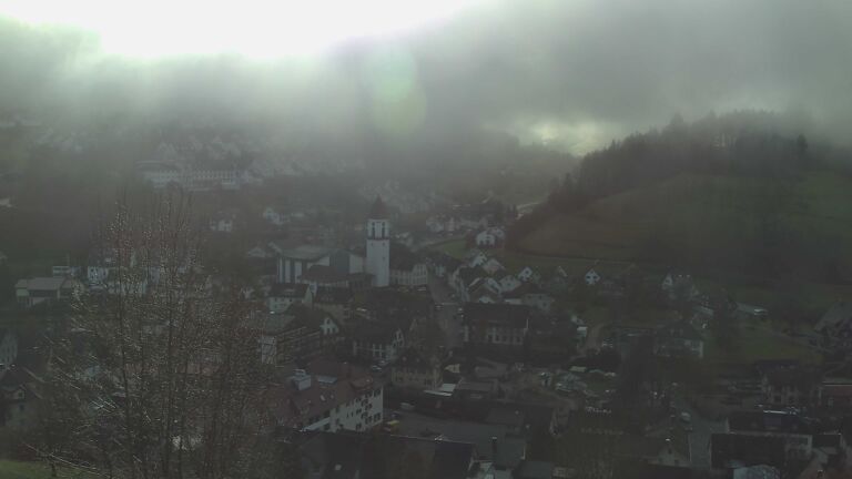 Dieses Bild zeigt eine Webcam-Aufnahme von Ottenhöfen, aufgenommen am Samstag, den 13.12.2025 um 10:40 Uhr