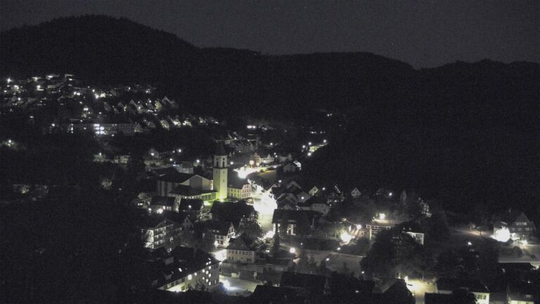 Dieses Bild zeigt eine Webcam-Aufnahme von Ottenhöfen, aufgenommen am Mittwoch, den 12.08.2026 um 22:00 Uhr