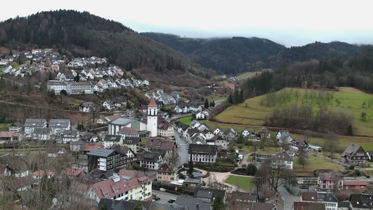 Dieses Bild zeigt eine Webcam-Aufnahme von Ottenhöfen, aufgenommen am Samstag, den 21.02.2026 um 07:50 Uhr