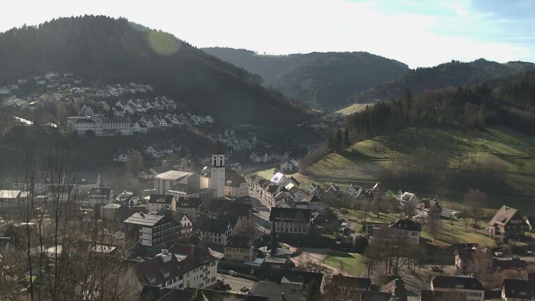 Dieses Bild zeigt eine Webcam-Aufnahme von Ottenhöfen, aufgenommen am Donnerstag, den 26.02.2026 um 09:50 Uhr