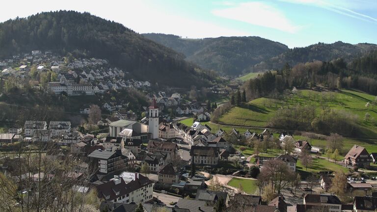 Dieses Bild zeigt eine Webcam-Aufnahme von Ottenhöfen, aufgenommen am Mittwoch, den 08.04.2026 um 10:10 Uhr