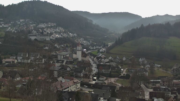 Dieses Bild zeigt eine Webcam-Aufnahme von Ottenhöfen, aufgenommen am Samstag, den 20.12.2025 um 12:30 Uhr