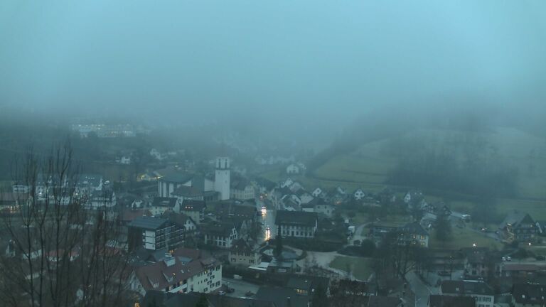 Dieses Bild zeigt eine Webcam-Aufnahme von Ottenhöfen, aufgenommen am Donnerstag, den 29.01.2026 um 08:00 Uhr