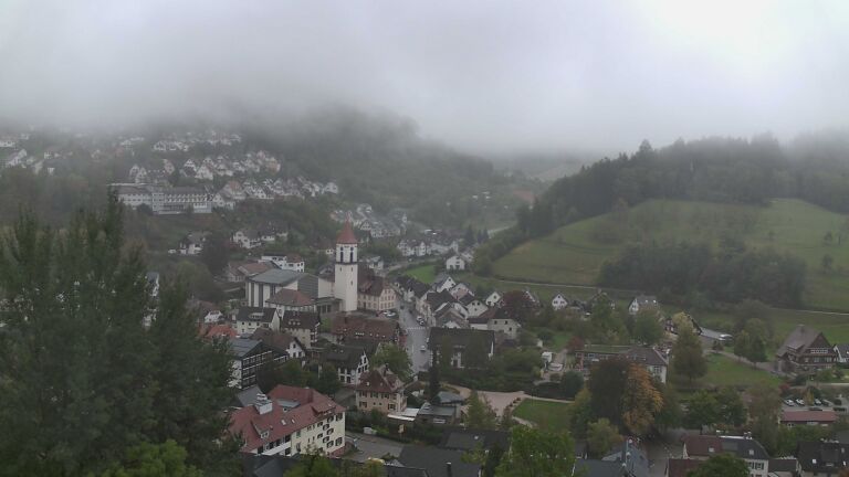 Dieses Bild zeigt eine Webcam-Aufnahme von Ottenhöfen, aufgenommen am Samstag, den 17.10.2026 um 12:40 Uhr