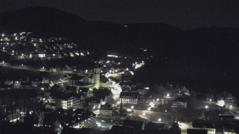 Dieses Bild zeigt eine Webcam-Aufnahme von Ottenhöfen, aufgenommen am Freitag, den 27.02.2026 um 05:50 Uhr