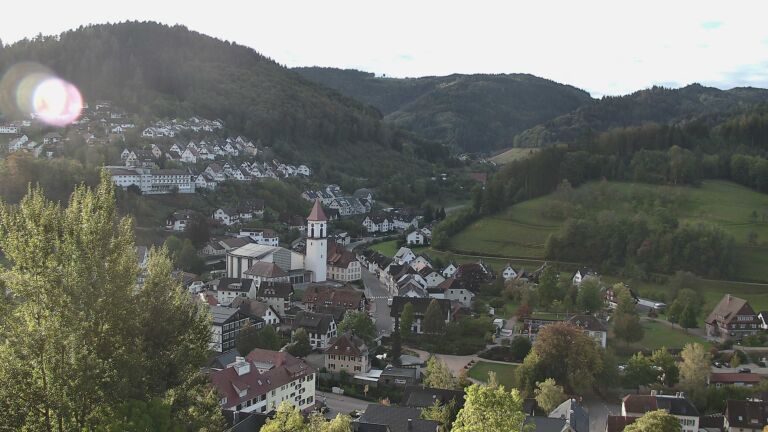 Dieses Bild zeigt eine Webcam-Aufnahme von Ottenhöfen, aufgenommen am Montag, den 12.10.2026 um 08:50 Uhr