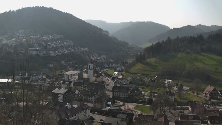 Dieses Bild zeigt eine Webcam-Aufnahme von Ottenhöfen, aufgenommen am Sonntag, den 22.03.2026 um 09:50 Uhr