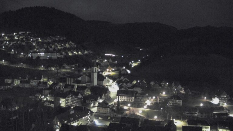 Dieses Bild zeigt eine Webcam-Aufnahme von Ottenhöfen, aufgenommen am Sonntag, den 01.03.2026 um 04:00 Uhr