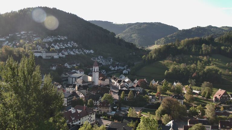 Dieses Bild zeigt eine Webcam-Aufnahme von Ottenhöfen, aufgenommen am Montag, den 12.10.2026 um 09:40 Uhr