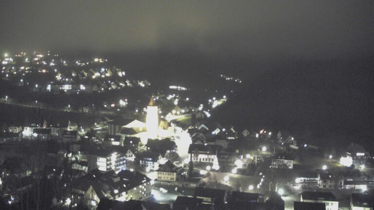 Dieses Bild zeigt eine Webcam-Aufnahme von Ottenhöfen, aufgenommen am Montag, den 22.12.2025 um 21:00 Uhr