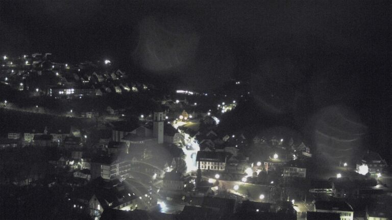 Dieses Bild zeigt eine Webcam-Aufnahme von Ottenhöfen, aufgenommen am Donnerstag, den 12.03.2026 um 00:30 Uhr