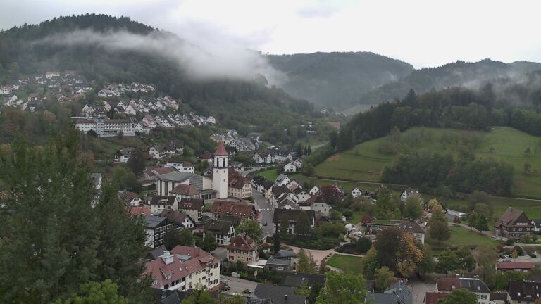 Dieses Bild zeigt eine Webcam-Aufnahme von Ottenhöfen, aufgenommen am Montag, den 19.10.2026 um 09:20 Uhr