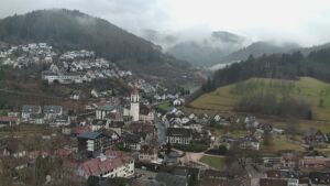 Dieses Bild zeigt eine Webcam-Aufnahme von Ottenhöfen, aufgenommen am Sonntag, den 15.02.2026 um 08:20 Uhr