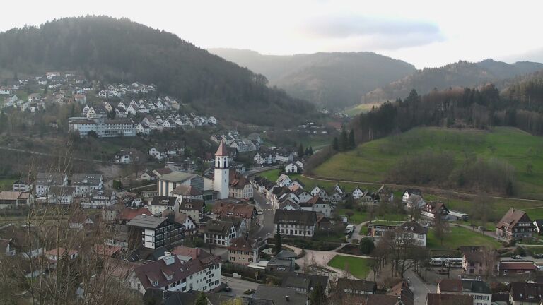 Dieses Bild zeigt eine Webcam-Aufnahme von Ottenhöfen, aufgenommen am Sonntag, den 22.03.2026 um 07:40 Uhr