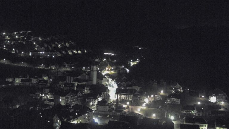 Dieses Bild zeigt eine Webcam-Aufnahme von Ottenhöfen, aufgenommen am Freitag, den 13.02.2026 um 02:00 Uhr