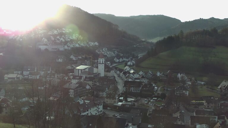 Dieses Bild zeigt eine Webcam-Aufnahme von Ottenhöfen, aufgenommen am Freitag, den 12.12.2025 um 09:30 Uhr