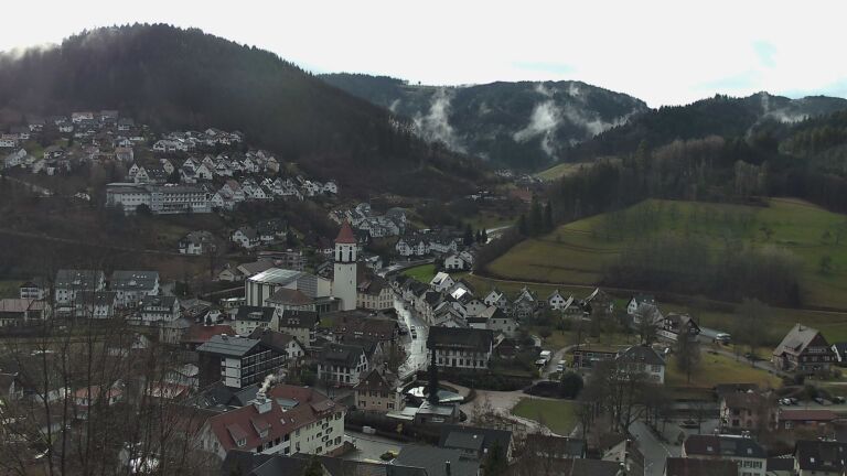 Dieses Bild zeigt eine Webcam-Aufnahme von Ottenhöfen, aufgenommen am Montag, den 02.02.2026 um 10:00 Uhr