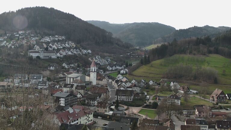 Dieses Bild zeigt eine Webcam-Aufnahme von Ottenhöfen, aufgenommen am Samstag, den 07.03.2026 um 08:30 Uhr