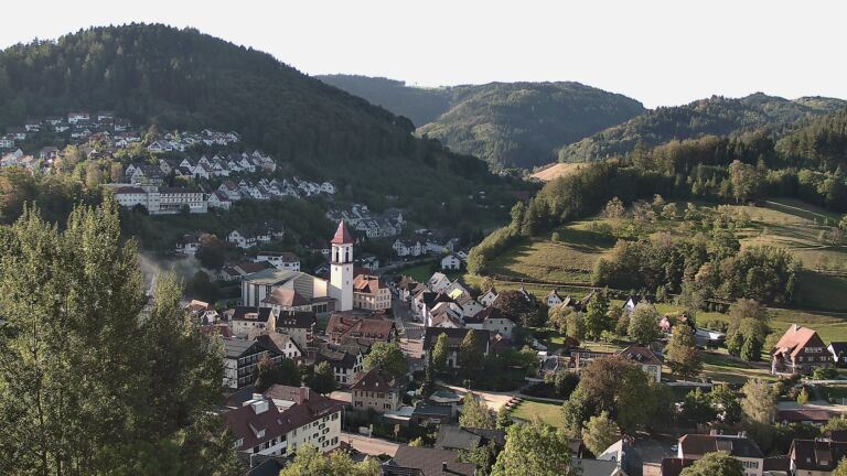 Dieses Bild zeigt eine Webcam-Aufnahme von Ottenhöfen, aufgenommen am Samstag, den 12.09.2026 um 08:50 Uhr
